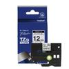 [Brother Genuine] P-touch Laminated Tape TZe-231, 12mm Width (Black text/White)