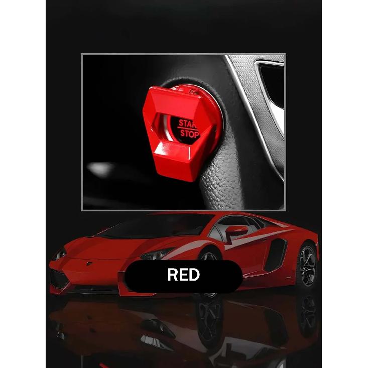 Car Dashboard Decoration, Car Engine Start/Stop Switch Button Cover Decoration, Car Accessory Push Button Adhesive Cover