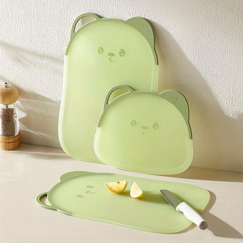 2pcs Cute Bear Chopping Board Home Fruit Chopping Boards Chopping Boards ,Thick and Durable Chopping Boards for Meats