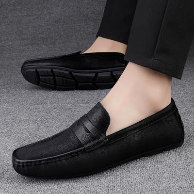 Fashion Genuine Leather Men Casual Shoes Men New Loafers Mens High Quality Slip On Shoes All-match Male Comfortable Driving Footwear