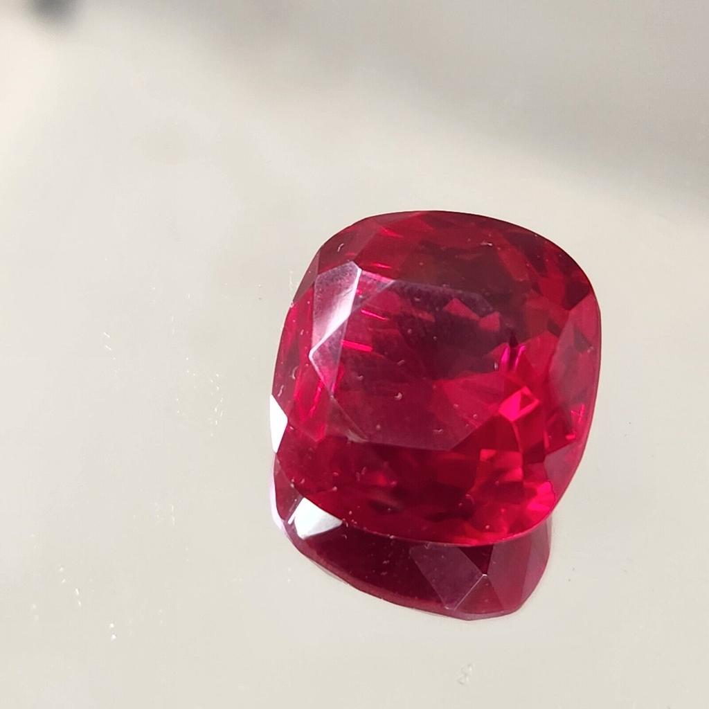 23.90 Ct Heated CERTIFIED Red Ruby Stunning Cushion Cut Loose Gemstone