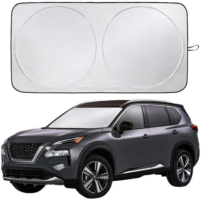 Foldable Car Windshield Sunshade for Sunlight Blockage & Front Window Privacy