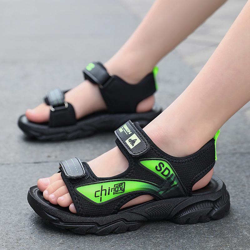 Boys Sandals Children's Sandals Boys Beach Shoes Non-slip Medium and Older Children's Soft-soled Sandals