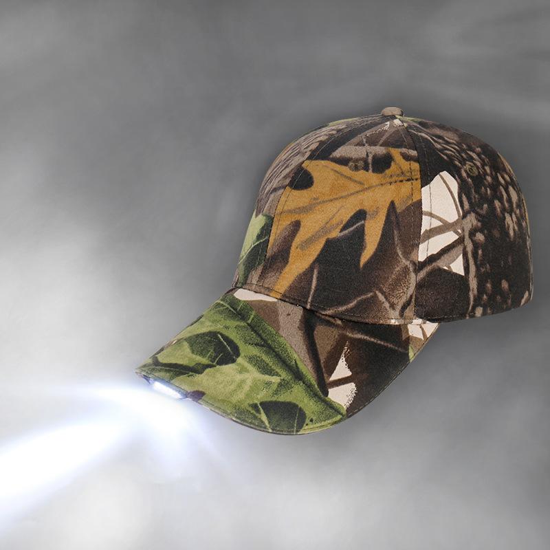 Induction led light luminous baseball cap outdoor lighting camping usb charging men's and women's fishing baseball cap