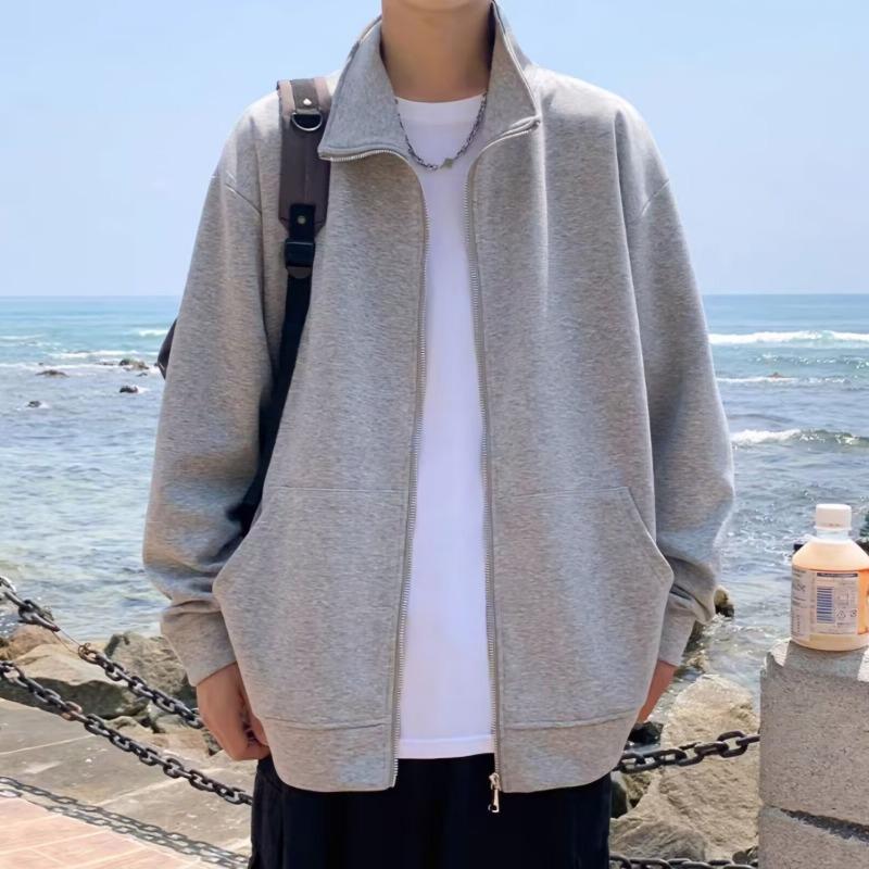 Sweat à capuche décontracté pour homme Printemps/Automne Multi-poches Tendance Japonaise, Gilet d'extérieur ample Tendance Nationale Élégant