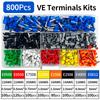 200-1900Pcs Electrical Tube Insulated Terminal VE Tubular Crimp Terminals Wire Cable Connector Ferrules Terminal Connectors
