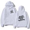 The Interesting "Urgent Need Funds" Letter-patterned Hooded Sweatshirt Fashion Design Is Trendy and Cool with A Bold Attitude.