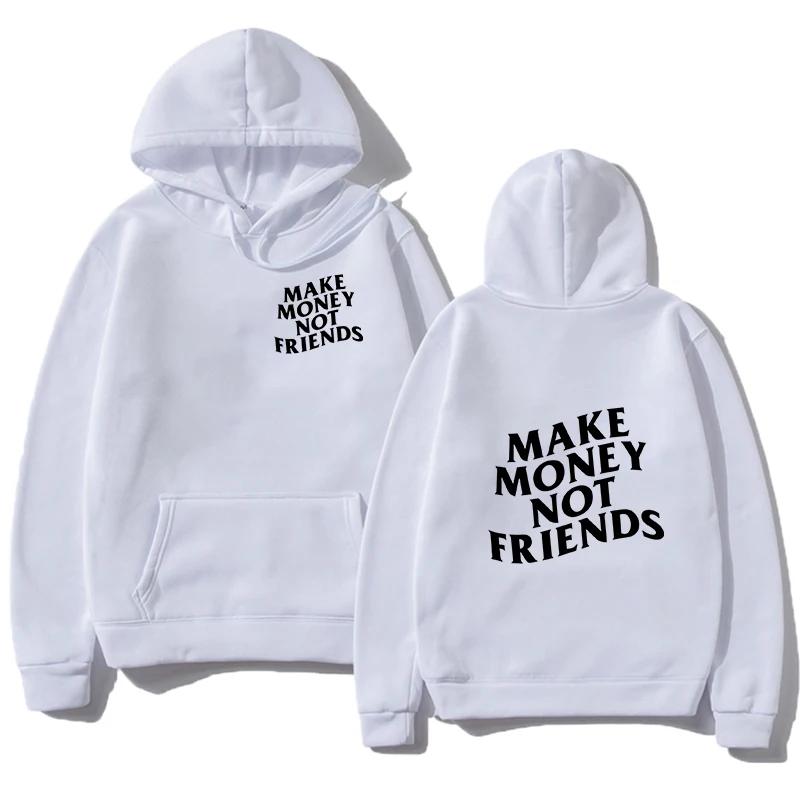 The Interesting "Urgent Need Funds" Letter-patterned Hooded Sweatshirt Fashion Design Is Trendy and Cool with A Bold Attitude.