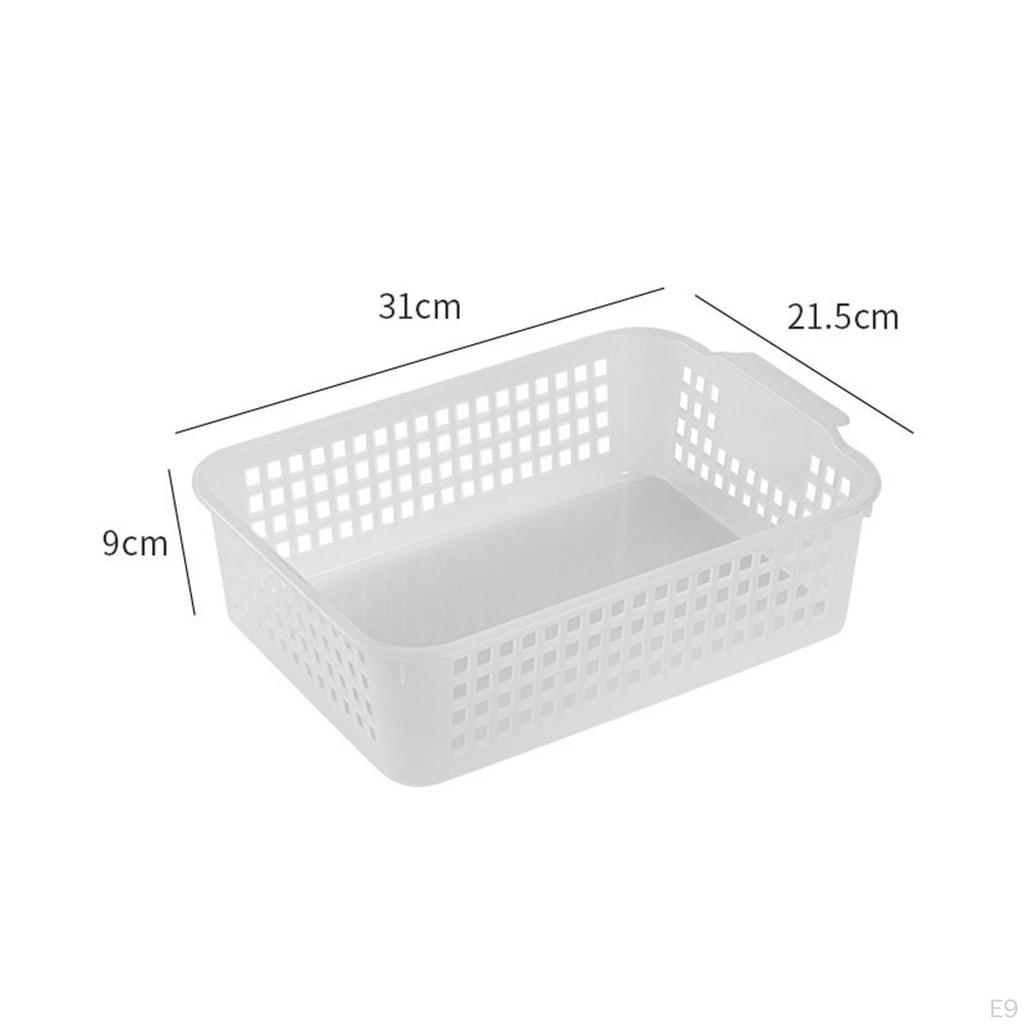 6 Pieces Desktop Storage Basket Bins Vanity Trays Paper Baskets Decor Organizer
