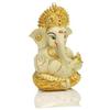 Ganesha for Car Dashboard Ganesh Statue Murti Gold Plated Terracotta Lord Ganpati Diwali Gifts Home Decor Figurine