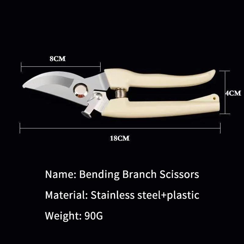 Stainless Steel Scissors Flower Cut Arrangement Pruning Fruit Tree Garden Branch Cutting Household Grafting Gardening Scissors
