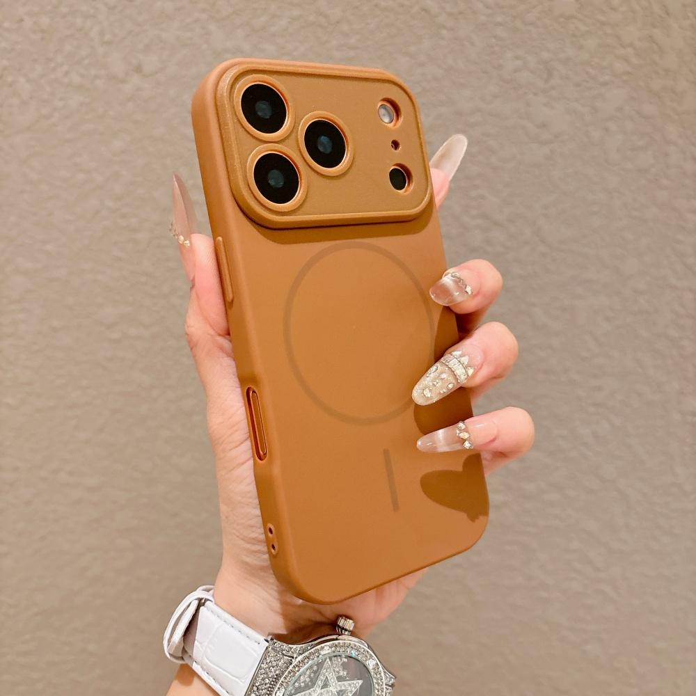 Matte For Magsafe Magnetic Phone Case For iPhone 17 16 15 14 13 Pro Max Full Soft Bumper Wireless Charge Skin Feel Cover