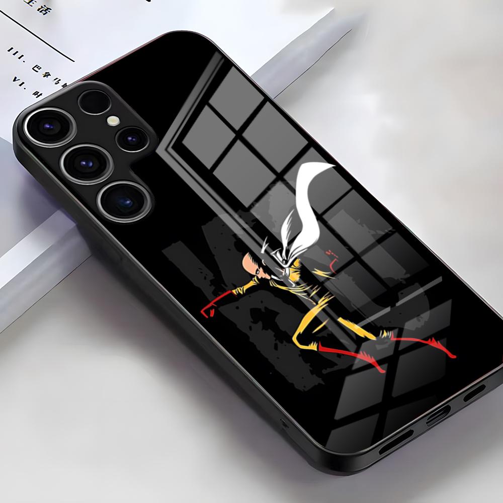 One-Punch Man Phone Case For Samsung S26 S25 Edge Ultra S23 S22 S21 S20 Ultra Plus S24 Fe A54 A53 A25 Glass Cover