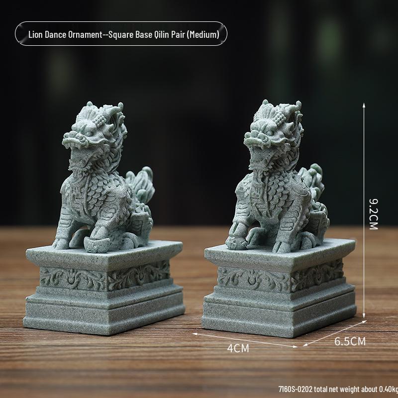 Porcelain Green Sandstone Buddha Ornament for Zen Fish Tank or Bonsai Display