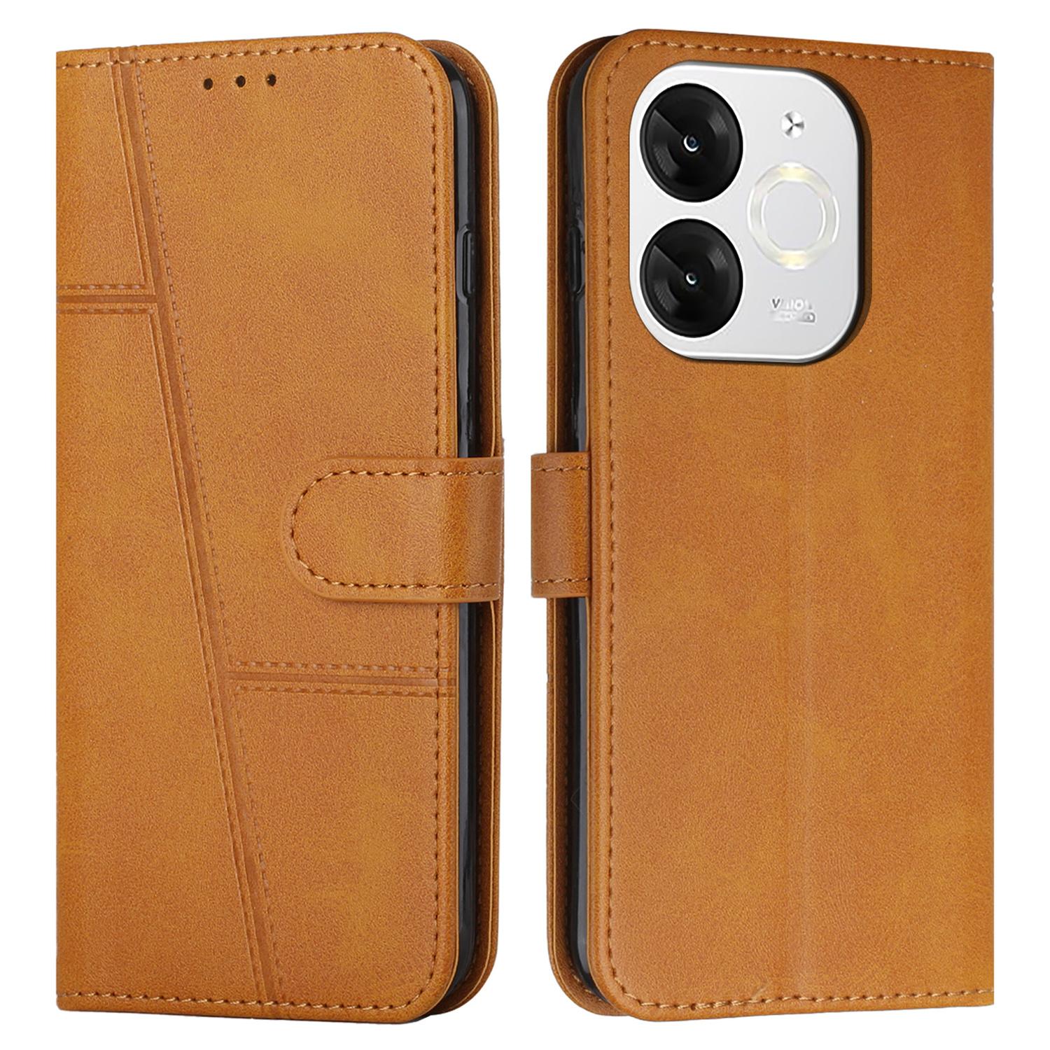 

For itel A80 4G Case Stand Flip Protective Leather Phone Cover F