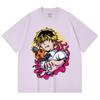 230 g/m² 100% Baumwolle Kettensägenmann V4 Denji Pochita Aufdruck Unisex Schweres Baumwoll-T-Shirt