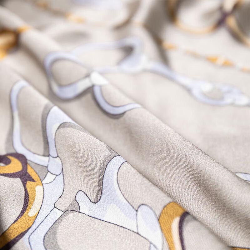 Hengyuanxiang HYXSJ1005 100% Mulberry Silk Square Scarf