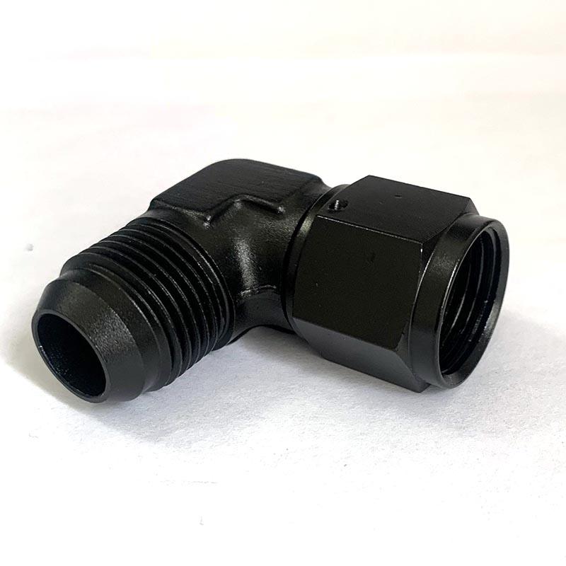 2PCS car repair joint end joint internal thread to external thread pneumatic push lock rotary joint 45 ° 90 ° AN4-12 Connector