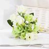 1 Mazzo di Rose Simulate Fiori Artificiali Mazzo Accessorio per Fotografia per Bouquet da Sposa Decorazione per la Casa Accessori per Feste
