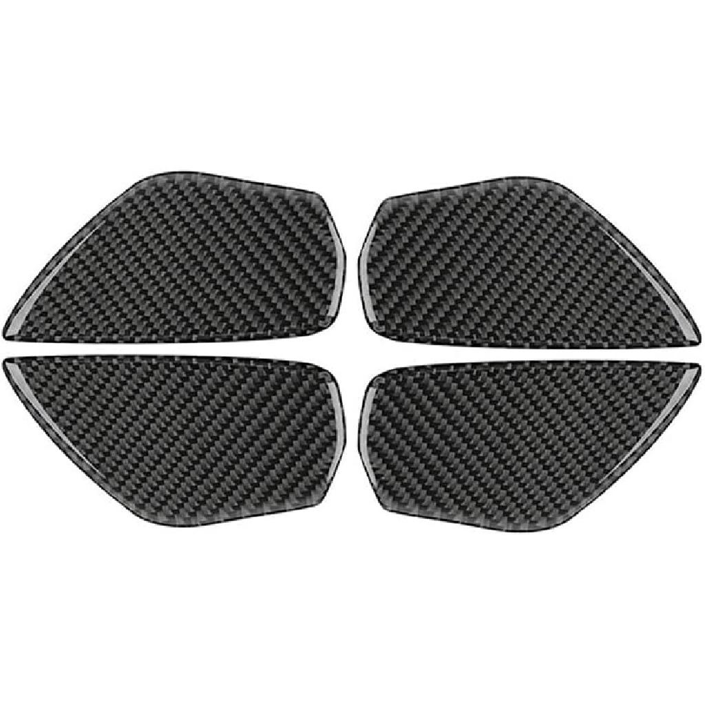 Auto Parts 4Pcs/Set Car Inner Door Handle Bowl Cover Trim Sticker Real Carbon Fiber for Honda Civic 10th 2016 2017 2018 2019 2020 2021