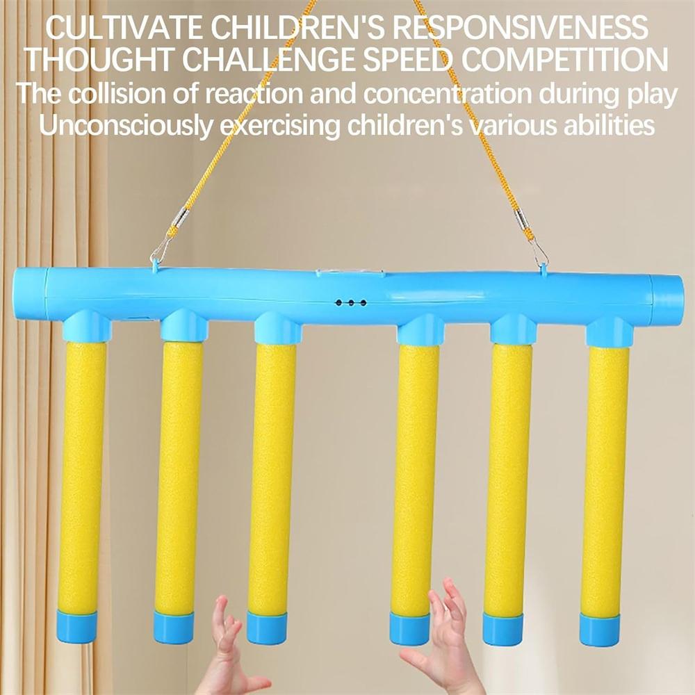 Drop Reflex Sticks Challenge Game Hand Eye Coordination Reaction Training Toy Adjustable Speed Catching Stick For Kids Adults