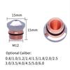 Double Layer DNE Laser Cutting Nozzle 1 PCS D15 M12 H15 High Power Fast Cooling For Sheet Metal Industry