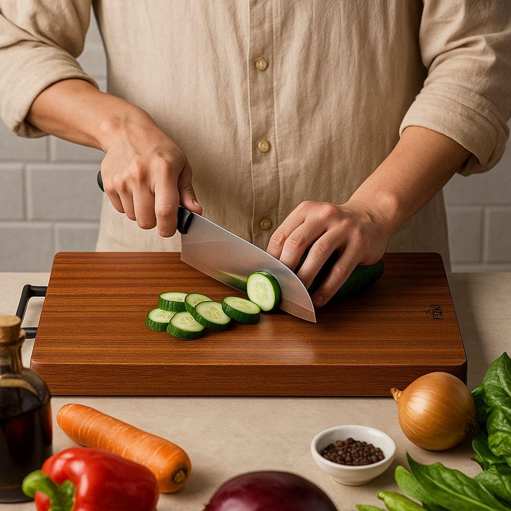No Paint Antibacterial Cutting Board Double-sided Chopping Board Wood Cutting Board  Mold Resistant
