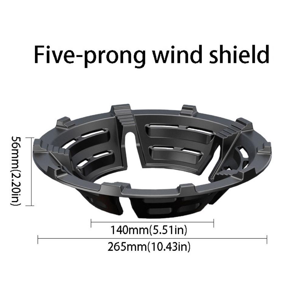Black Color Wok Rings Cast Iron Pan Stand Wind Shield Cooker Support  Household Use