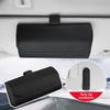 Fashion Portable Car Glasses Box PU Leather Compact Car Sunglasses Case Easy Installation Multifunctional Sun Visor Holder Car