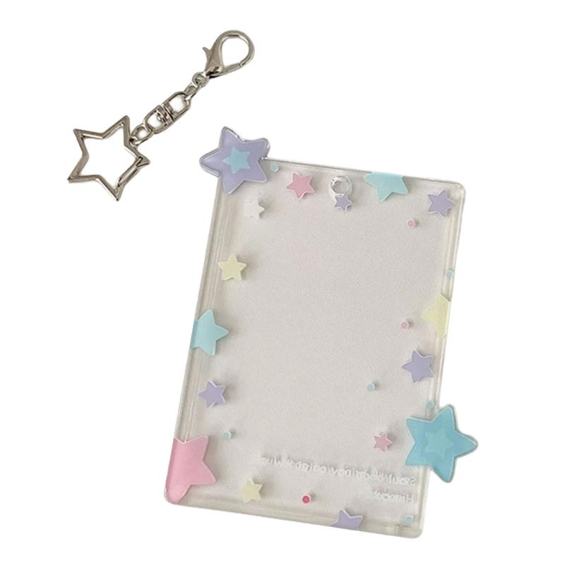 3 Inch Photo Card Pouches Photo Card Protector Sleeve Mini Photo Protector With Carry Hook For Backpacks Key Organizes