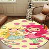 Straw-berry Friends Round mat, Anti-slip Circle Carpet Chair rug For livingroom,Bedroom, doormat home decor Gift Christmas Gifts