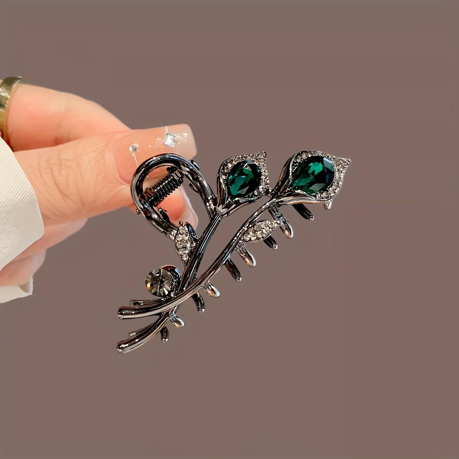 

High End Exquisite Tulip Hair Claw Medium Size 2024 New Premium Half Up Back Headband Shark Clip