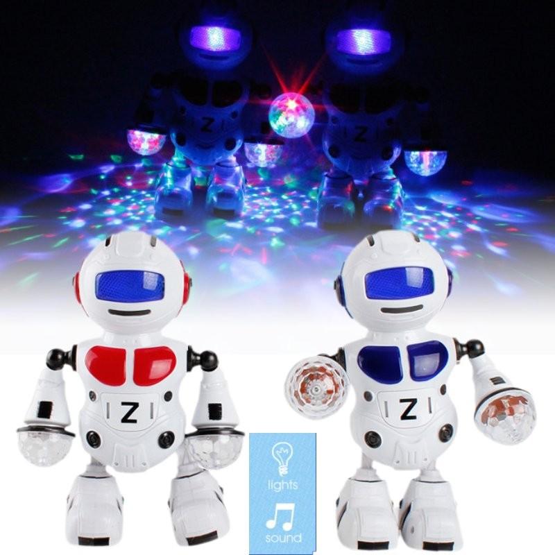 Interactive Musical Dancing Robot Drum Toy For Kids With Colorful Lights And Sounds