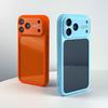 New Candy Color Clear Large Window Case for For Iphone 17 16 1 Pro Max Camera Protection Shockproof Transparent Acrylic Hard Cover