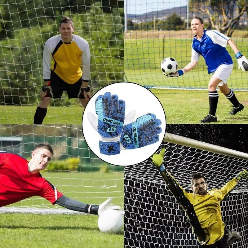 Professional Goalkeeper Gloves Football Gloves Anti Slip Breathable Thickened Professional Goalie Gloves For Finger Protection
