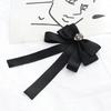 Shirt Bow Brooch Tie Women'S Black College Student School Uniform Graduation Temperament Collar Pin