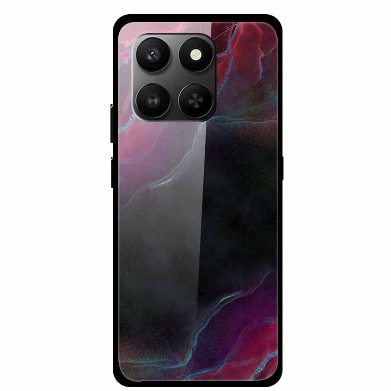 Glass Back Cover For Honor 200 Pro 5G Case Marble Hard Tempered Glass Case For Honor play 10T 400 Smart 5G Case 6.77" Shell Para