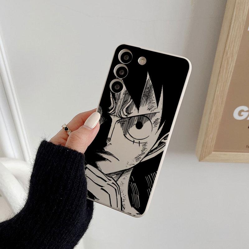Ones Pieces Anime Luffy Phone Case For Samsung Galaxy S26 S25 Ultra S24 S23 S22 Plus S21 S20 FE S26 A37 A57 5G Silicone Cover