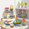 Diy Assembled Snowflake Building Block 3-6 Years Old Early Education Enlightenment Boys And Girls Children'S Gifts