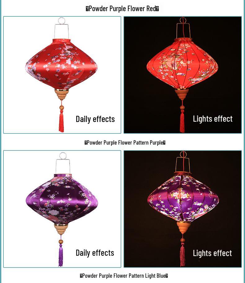 Antique Pattern Waterproof Chinese Lantern for Outdoor Balcony Decoration