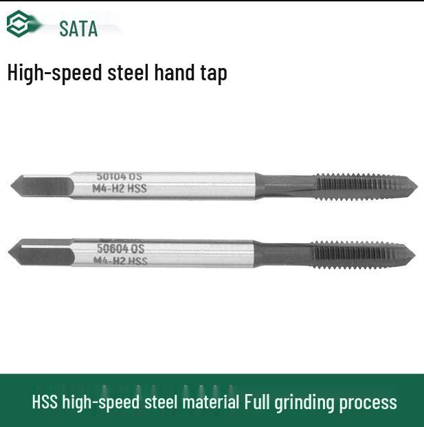 SATA HSS Hand Taps, High-Speed Steel, High Hardness (50703-50712) M3