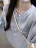 2024 Versatile Casual Knit Sweater: Round Neck, Loose Fit, Long Sleeve Pullover