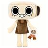 Cute Cartoon Square Head Stuffed Plush Doll With Detachable Magnetic Accessory Soft Fluffy Plush Kawaii Smile Face Plush Figure