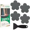 Non Slip Bathtub Stickers 28 PCS Adhesive Anti Slip Shower Stickers for Bath Tub Bathroom Stairs Flower-Stickers, Grey