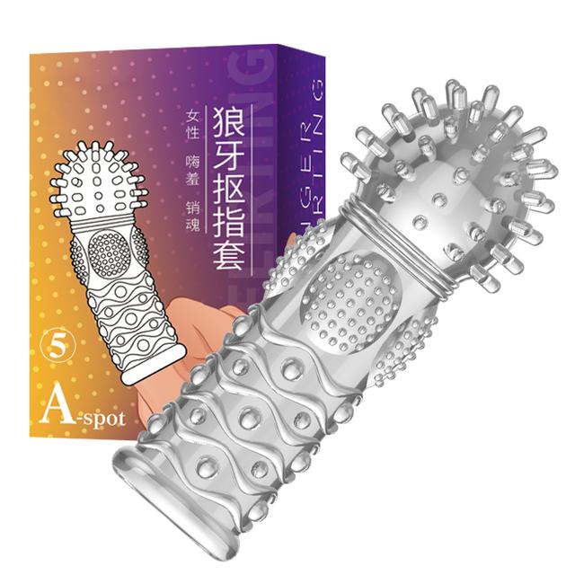 Sex Toys Silicone Finger Sleeve Vibrator G Spot Massage Vagina Strapon Clitoris Stimulator For Women Adults Female Masturbation