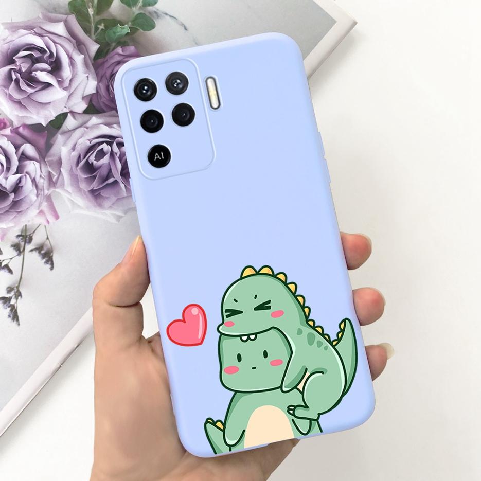 For Oppo Reno5 Lite Case Reno 5F 5Z Cute Cartoon Soft Silicone Phone Case For Oppo Reno 5 Pro Reno5 Lite 5F 5Z Back Cover Bumper