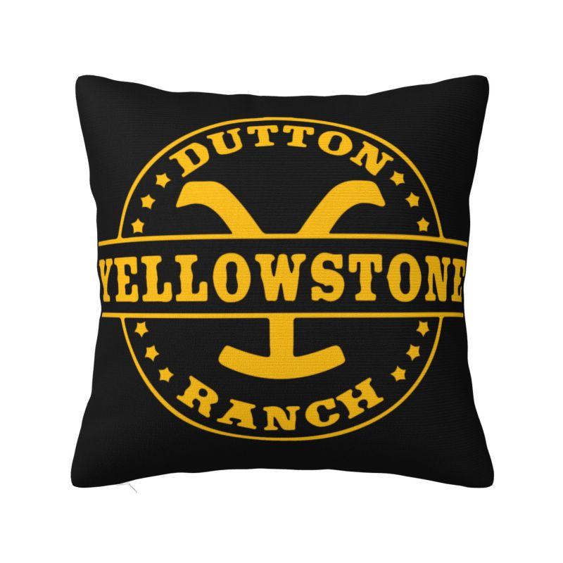 Housses de coussin Dutton Ranch Yellowstone Oreiller doux de luxe pour voiture canapé