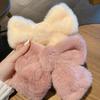 Autumn and  Winter Enlarged Plush Bow Girl's Hair Clip for Women's Fashion Soft  Warm High Grade Sweet Elegant Hairs Accessories