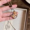 Zircon Tiger's Eye Horse Pendant Necklace – Fashionable, Versatile Sweater Chain for Women