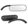 2Pcs Motorcycle Black Mini Oval Rear View Mirror for Honda Shadow 6007501100 ACE